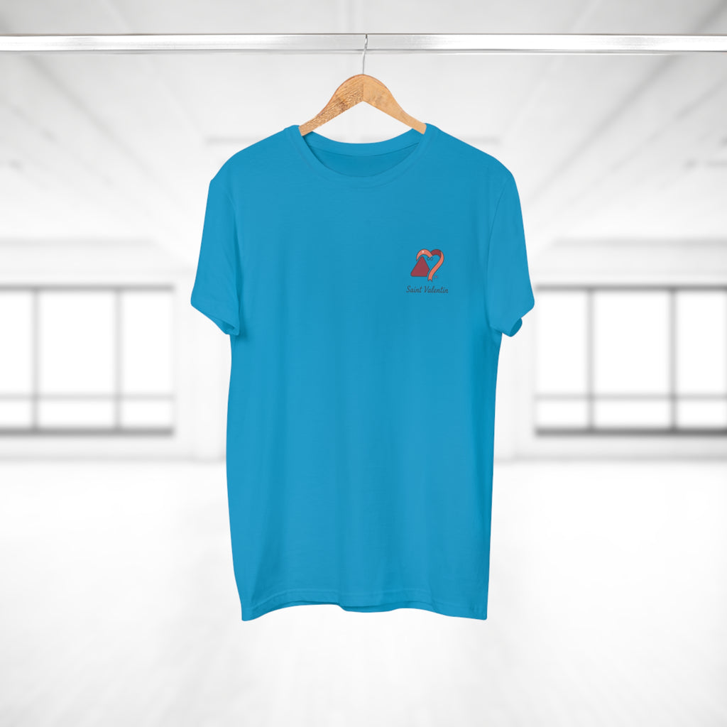 Edition limited Saint Valentin Day Men's Heart Logo T-Shirt — 'Good Vibes' Chest Graphic