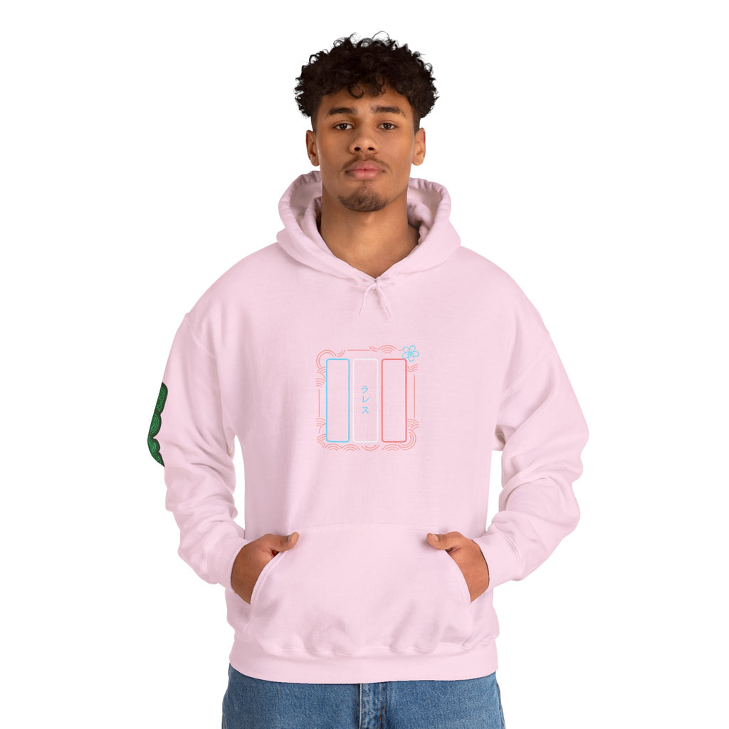 Drapeau français style néon japonais Hoodie unisexes