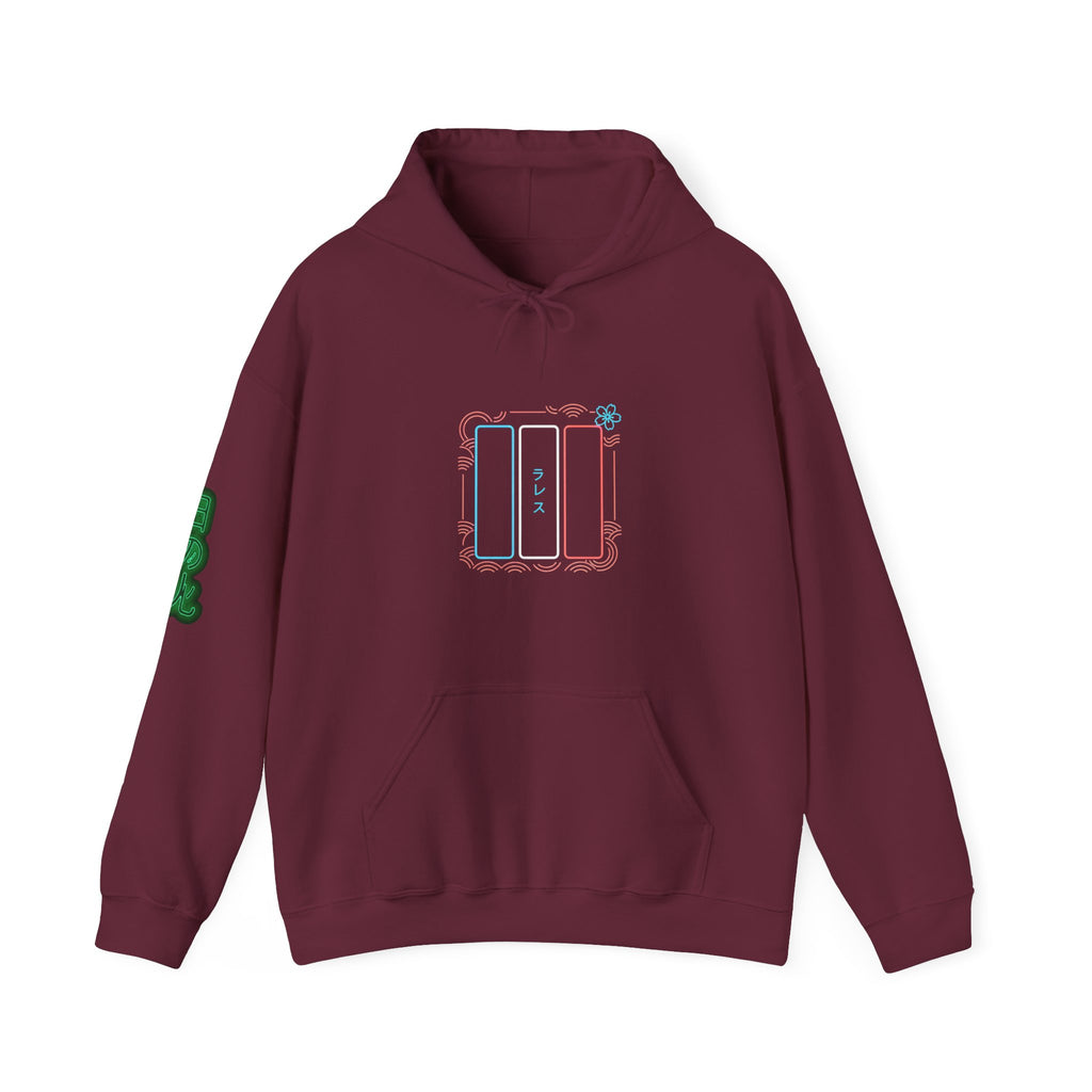 Drapeau français style néon japonais Hoodie unisexes