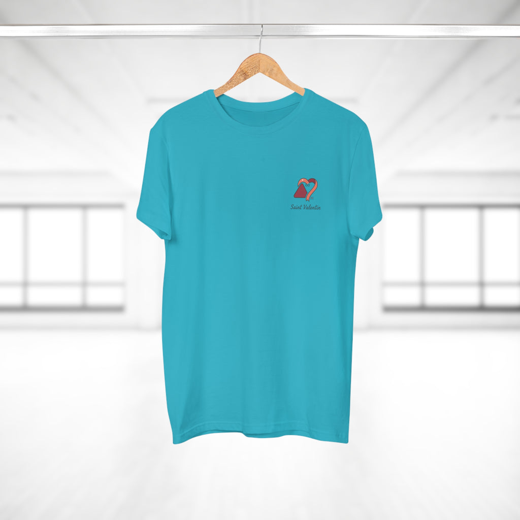 Edition limited Saint Valentin Day Men's Heart Logo T-Shirt — 'Good Vibes' Chest Graphic