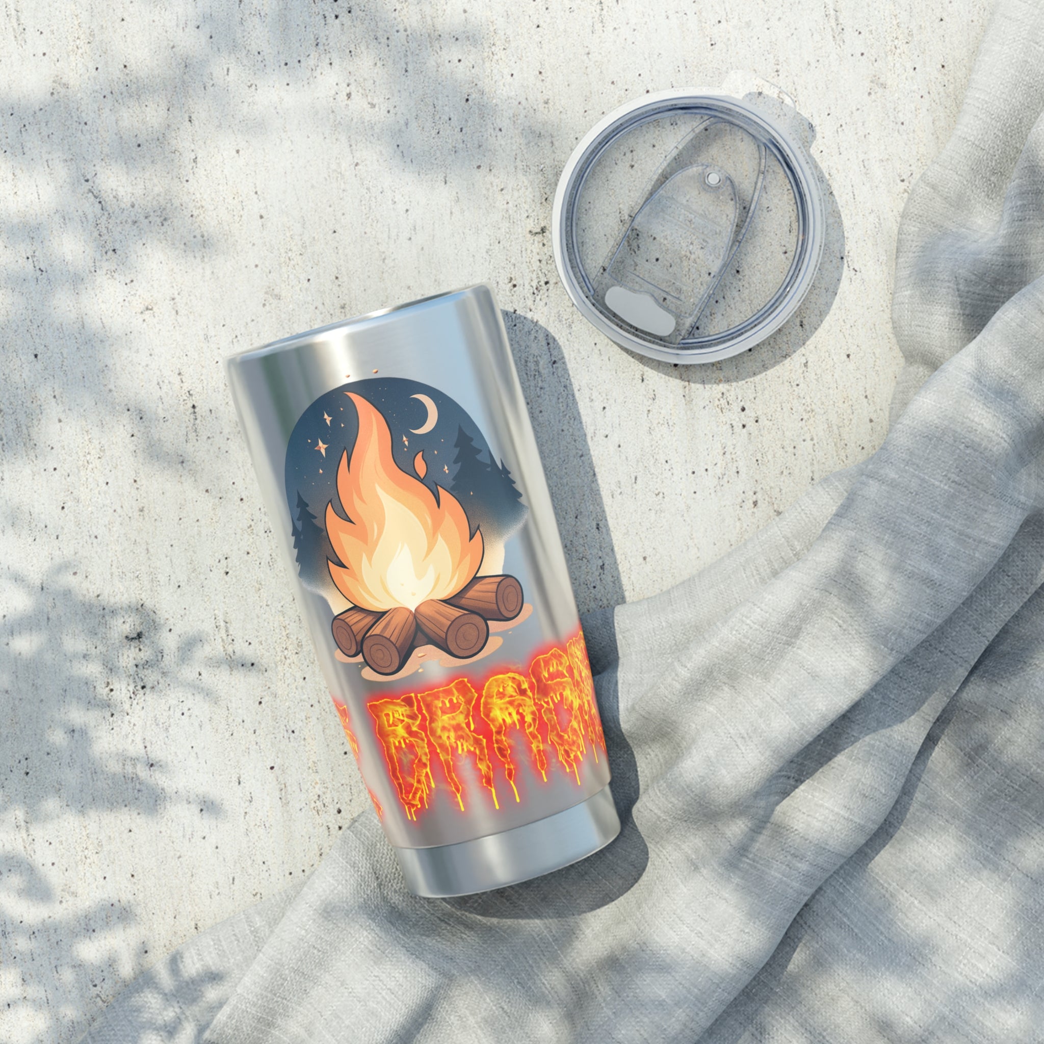 Gobelet Isotherme "Le Vagabond" — Flame Logo Insulated Travel Mug Tumbler