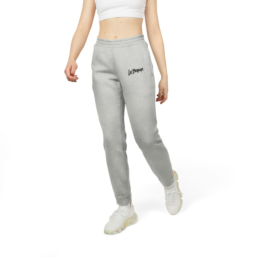 Fleece Joggers — Grey adidas Logo Sweatpants