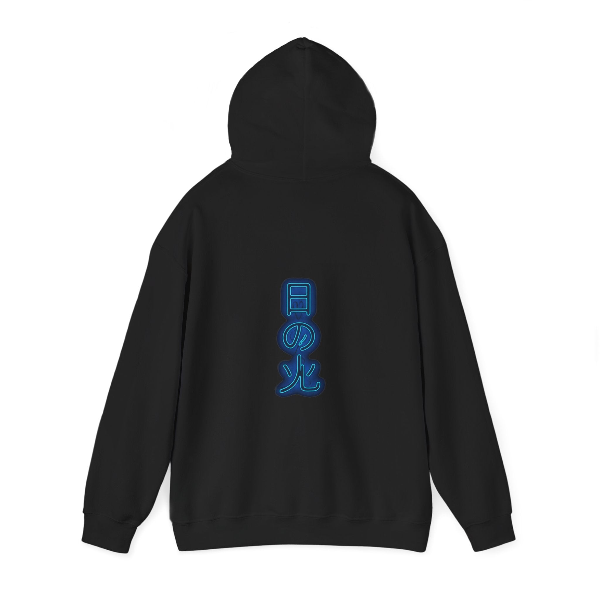 Feu japonais bleu Hoodie unisexes